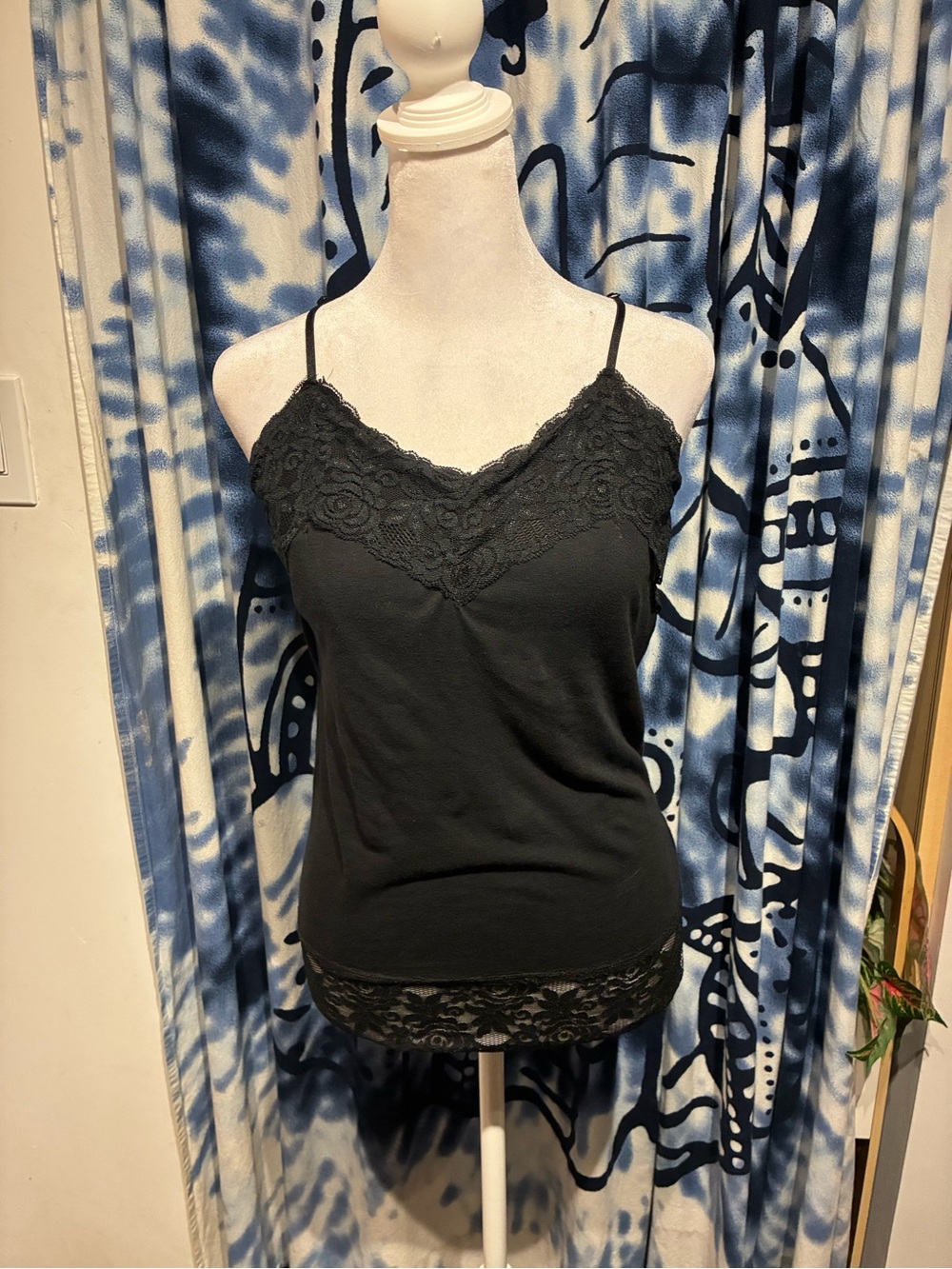 Proper tea by hot topic Black Lace-Trim Camisole